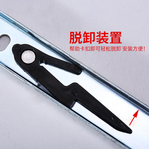 Correderas de cajón de dos secciones Leves, de acero laminado en frío y zincado, para cajones de muebles de escritorio. - Product Image 3