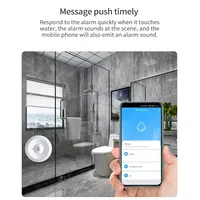 Zigbee Su Sensörü Taşma Kaçağı Dedektörü Uygulaması Mutfak/Banyo için Uzaktan İzleme Desteği Ev Asistanı Zigbee2mqtt