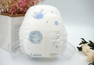 Couches pour bébé YIYING taille moyenne, en tissu non tissé doux et respirant, avec canaux anti-fuites 3D, SAP importé du Japon, 3 couches de confort. - Product Image 3