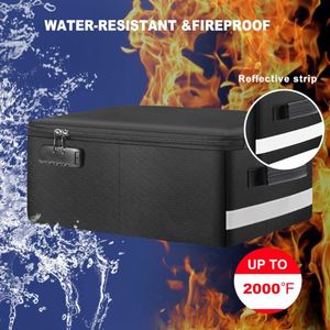 Caja Organizadora de Fotos Ignífuga con Cerradura y Asa, 16 Compartimentos Transparentes de 4x6 Pulgadas, Caja de Almacenamiento Ignífuga para Fotos - Product Image 3