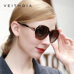 Veithdia Women's Polarized Sunglasses UV400 Plastic Metal Frame Type 3 Lens Fashion Travel Sun Protection - Product Image 2