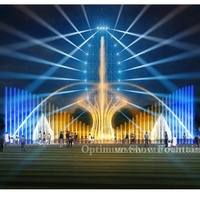 OS16 DMX512 Sistema de Control de Luces Láser para Espectáculos, Música, Danza, Multimedia, Pantalla de Agua, Proyección de Películas en Lagos, Fuentes, Exteriores