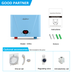 Toilettes et éviers salle de bain douche sans réservoir électrique en fonte d'aluminium chauffage 220V 3500W Portable douche à eau chaude - Product Image 2