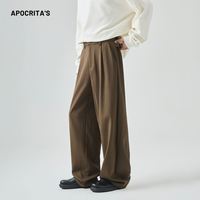 Pantalon décontracté pour homme OEM – Coupe décontractée, jambe droite, style mature léger, idéal pour l'automne et l'hiver, usage quotidien