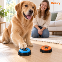 Jouets d'entraînement pour chiens de haute qualité, personnalisés, modernes, écologiques, en plastique, résistants à l'eau, avec bouton de communication