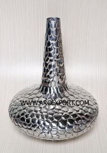 Florero decorativo de mesa con estilo y maceta hecha de Metal, maceta plateada niquelada para la decoración de la sala de estar del hogar - Product Image 5