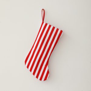 Chaussettes <span class=keywords><strong>de</strong></span> Noël multicolores en toile brodée à rayures, grandes décorations <span class=keywords><strong>de</strong></span> Noël en vrac, imprimées pour les fêtes - Product Image 2