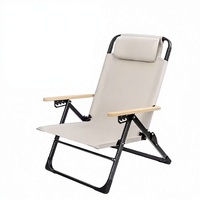 Chaise de camping en Oxford 600D, fabrication directe usine OEM/ODM, tube épaissi de 25 mm, charge 150 kg, avec coussin pour camping, pêche et jardin en extérieur