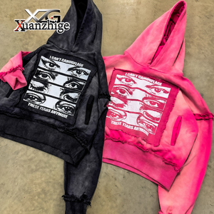 <span class=keywords><strong>Felpa</strong></span> con <span class=keywords><strong>Cappuccio</strong></span> Unisex in Cotone Personalizzata, Stampa DTG, Lavaggio Acido, Stile Vintage, Alta Qualità, Grammatura Elevata, Effetto Consumato, Taglio Corto e Squadrato - Product Image 1