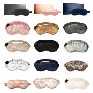 Natural 22mm Sleeping Mulberry Silk Eye Mask Real Silk Filling 100% Mulberry Silk EyeMask