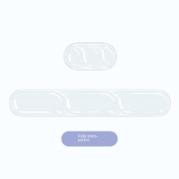 Tapis de souris en silicone antidérapant avec repose-poignet en gel confortable pour clavier, support de main en cristal pour protection du poignet sur le bureau