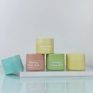 Contenants cosmétiques en verre vides de luxe personnalisés de 50 g avec couvercles en aluminium, pots bleus mats pour baume à lèvres et crèmes pour le visage et les yeux - Product Image 6