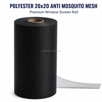 Moustiquaire en polyester flexible avancé résistant aux UV, maille 20x20, protection anti-moustiques pour fenêtres