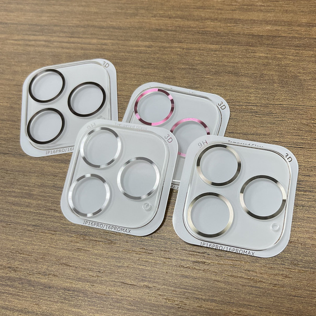 9H Clear Anti Scratch CD Texture Wholesale Phone Tempered Glass Camera Lens Protector for iPhone 13 14 15 16 17 18 Air Pro Max