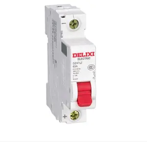 New Type Delixi DC MCB DZ47SZ circuit breaker mcb dc circuit breaker 63a dc circuit breaker 125a