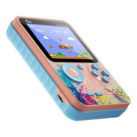 Consolas de Videojuegos, 500 Juegos Retro en 1, Salida AV, Dos Controles, Batería Recargable, Consola Portátil para Niños, Regalo