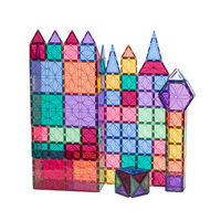 Ensemble de construction de tuiles magnétiques certifié sécurité, jouet éducatif en plastique pour enfants et tout-petits, blocs de construction de maison 3D, vente en gros