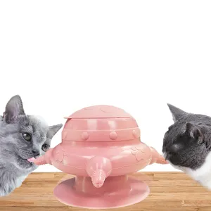 Puppy Nursemaid Bubble Milk Bowl Food Feeder 4 Nipple Silicone Feeder Nursing Bottles With Strong Sucker for Kittens Puppies