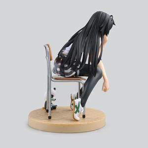 Figura de Anime de Yukinoshita Yukino de Oregairu: Mis Enredos Románticos Adolescentes, Estilo Uniforme Escolar con Silla, Panda y Base de Exhibición - Product Image 4