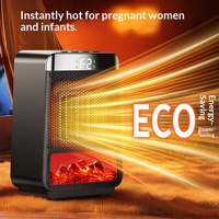 Nouveau Radiateur Électrique PTC à Flamme Dynamique 3D Transfrontalier, Chauffage Domestique Silencieux et Économe en Énergie, Chauffage Rapide 1000-1500W
