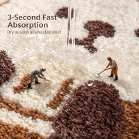 Low Moq Custom Machine Tufted Rug Living Room Palm Carpet Designer Anime Sea Otters Carpets and Rugs