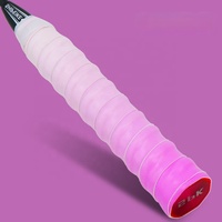 Overgrip Antideslizante y Resistente al Desgaste con Agarre Adhesivo de Goma con Diseño de Hueso de Dragón en Color Degradado para Bádminton y Tenis