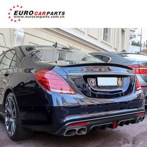Classe s W222 diffusore posteriore Exhasut punte marmitta punte in carbonio Finber diffusore per W222 a <span class=keywords><strong>B</strong></span> stile 2016 2017 MB ricambi Auto per W222 - Product Image 2