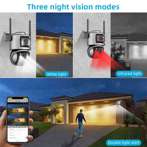 4k 8MP icsee Wifi máy ảnh ngoài trời nhà an ninh đầy đủ màu sắc tầm nhìn ban đêm HD 6MP 3K dual-ống Kính hai chiều video không dây CCTV IP <span class=keywords><strong>Camera</strong></span> - Product Image 6
