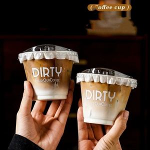 Vaso de Café Desechable de Plástico Transparente PLA/PET con Tapa, Logotipo Personalizado, 7 oz/12 oz, Tamaño Pequeño - Product Image 3