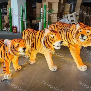 Escultura de Animal con Motivo de Tigre en Fibra de Vidrio, Iluminación LED Decorativa para Exteriores con Resistencia al Agua IP65 - Product Image 3
