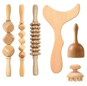 Kit di massaggio del corpo con Logo personalizzato in legno per il drenaggio linfatico strumenti per modellare il corpo per la cura del corpo massaggiatori - Product Image 1