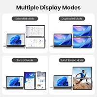 Pour téléphone/ordinateur portable/PC/PS4/PS5 15.6 "USB C 360 pliant empilé FHD IPS pliant Triple affichage
