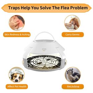 Piège à puces LED rechargeable pour la maison, nouveau design, attrape-puces et insectes volants pour animaux domestiques en intérieur - Product Image 5