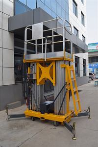 גבוהה-קצה יחיד התורן חשמלי טלסקופי אלומיניום סגסוגת אלומיניום הידראולי עבודה אווירית שרשרת פלטפורמה גבוהה לשאת אדם-מעלית - Product Image 3