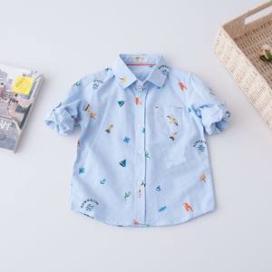 เสื้อเชิ้ตเด็กผู้ชาย คอลเลคชั่น Color Plus แบรนด์ส่วนตัว เสื้อผ้าขายส่ง - Product Image 2