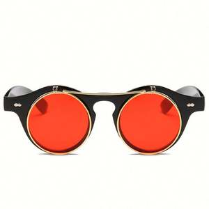 Gafas de Sol Redondas de Metal Estilo Steampunk Retro UV400 para Hombre y Mujer, Modelo 2021 - Product Image 4