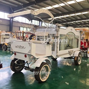 Cercueil de luxe de style calèche classique de haute qualité, équipé de pneus en caoutchouc massif, adapté aux transports spéciaux - Product Image 6