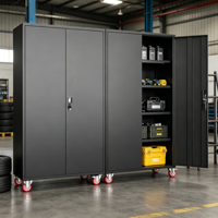 Lemari Penyimpanan Kunci 2 Pintu Desain Modern, Lemari Arsip Kantor, Loker Pakaian, Lemari Baja Metal