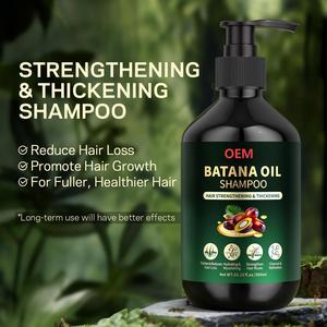 Shampoo à l'huile de Batana naturelle et biologique OEM/ODM 500g, shampooing fortifiant pour <span class=keywords><strong>cheveux</strong></span>, anti-chute, réparation des <span class=keywords><strong>cheveux</strong></span> secs et crépus - Product Image 3