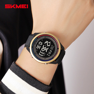 Skmei Digital Watch 50M Waterproof Tpu Strap Unisex Sport Watch With Countdown World Time Display - Product Image 2