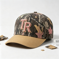 Casquette de baseball camouflage brodée personnalisée de haute qualité, vente en gros, pour sports de plein air et chasse, structurée, 6 ou 5 panneaux, style trucker, avec fermeture snapback