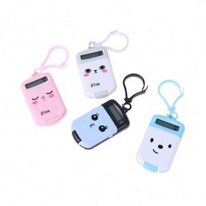 Calculatrice de poche scientifique pour enfants - Plastique multicolore, double alimentation solaire et pile bouton, affichage 8 chiffres, logo personnalisable - Product Image 2