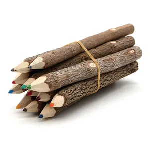 天然木レインボーカラー2bバルク木製小枝標準hbカラーmatita工場カスタム色鉛筆