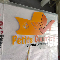 Conception personnalisée Plaque en acrylique transparent pour signalisation de bureau Feuille acrylique imprimée Panneau publicitaire