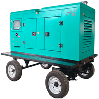 Générateur diesel silencieux de type remorque robuste, unité d'alimentation mobile facilement transportable pour les besoins d'alimentation temporaire sur les sites miniers