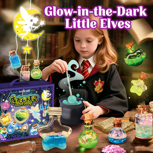 POWER Shinning Mr. Toy Pequeño <span class=keywords><strong>Mago</strong></span>, Manualidad <span class=keywords><strong>Infantil</strong></span> que Brilla en la Oscuridad, Regalo DIY, Botella de Poción Mágica, Hada Floral - Product Image 2