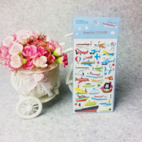 Benutzer definierte gedruckte 3D Cartoon EVA Schaum Soft Notebook Dekorationen Die Cut 3D Kinder Notebook Aufkleber
