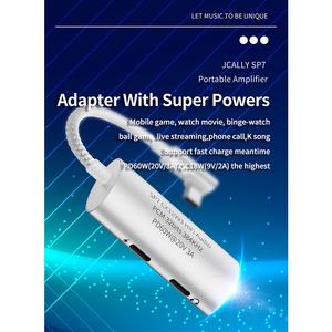 อะแดปเตอร์เสียง JCALLY SP7 CX31993 ชิป DAC ช่องเสียบ <span class=keywords><strong>3</strong></span>.5 มม. ช่องเสียบ Type-C รองรับ PD 60W ชาร์จเร็ว ฟังเพลง ชาร์จ <span class=keywords><strong>3</strong></span>-in-1 - Product Image 5