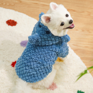 Cute Thick Pet Shark Costume Fleece Lined Winter <b>Clothes</b> <b>For</b> Dogs And <b>Cats</b> Medium Size Transformation Outfit - Product Image 4