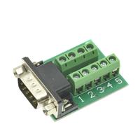BSSY) connecteurs sans soudure D-Sub 9pin DB9 RS232 série à borne femelle mâle adaptateur connecteur carte de dérivation